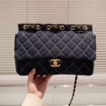 Chanel Classic Flap Bag In Denim Dark Blue 30Cm - Image 2