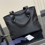 Prada Re Nylon Tote Bag Black 32Cm 1BG354 RV44 F0002 V B1M - Image 7