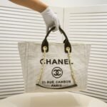 Chanel Deauville Large Tote Shopping Bag 37Cm - Image 8