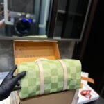 Louis Vuitton Keepall Bandoulière Damier Canvas Green 35Cm N40671 - Image 5