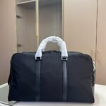 Prada Re Nylon And Saffiano Leather Duffel Bag Black 50Cm 2VC042 2DMH F0002 V OOO - Image 9
