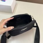 Prada Brique Re Nylon And Saffiano Leather Bag Black 20Cm 2VH070 2DMH F0002 V XMP - Image 5