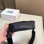 Prada Brique Re Nylon And Saffiano Leather Bag Black 20Cm 2VH070 2DMH F0002 V XMP - Image 6