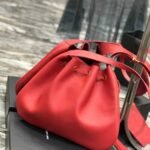 Saint Laurent Paris VII Large Flat Hobo Bag In Smooth Leather Bag Red 44Cm - Image 3