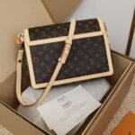 Louis Vuitton Dauphine Soft GM Bag Monogram Canvas Brown 28Cm M47149 - Image 3