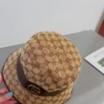 Gucci Canvas Bucket Hat With Double G Brown 576587 4HG62 2564 - Image 5