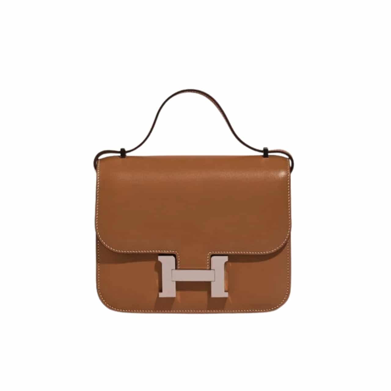HMB-2-1 Hermes Constance Mini Epsom Silver Toned Hardware Brown 19Cm - Image 1