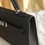Hermes Kelly Mini Epsom Handbag Black 22Cm - Image 4