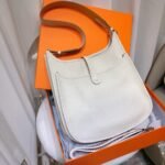 Hermes Evelyne 29 Clemence White 25cm - Image 4