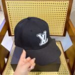 Louis Vuitton LV Signature Baseball Cap Black M7319L - Image 4