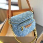 Louis Vuitton Mini Bumbag Monogram Denim Sky Blue 17Cm M83353 - Image 2