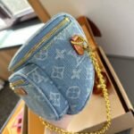 Louis Vuitton Mini Bumbag Monogram Denim Sky Blue 17Cm M83353 - Image 5