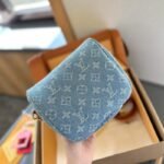 Louis Vuitton Mini Bumbag Monogram Denim Sky Blue 17Cm M83353 - Image 6