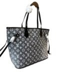 Louis Vuitton Neverfull MM Monogram Jacquard Denim Grey 31cm M21465 - Image 3