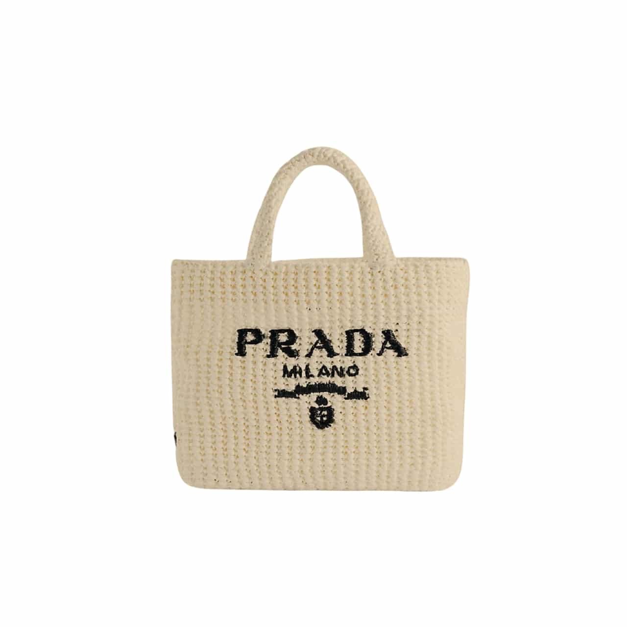xr:d:DAF6MoGXHTU:1489,j:3783446133442549741,t:24032206 Prada Raffia Tote Bag In Beige 29Cm - Image 1