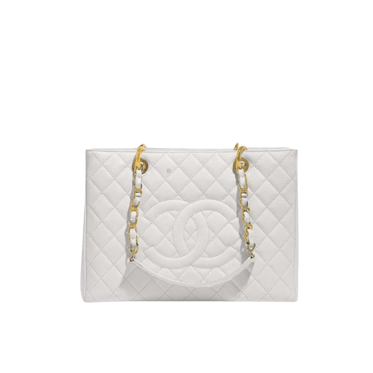Thumbnail-1-4 Chanel Bolsa Grand Tote Bag White 33Cm - Image 1