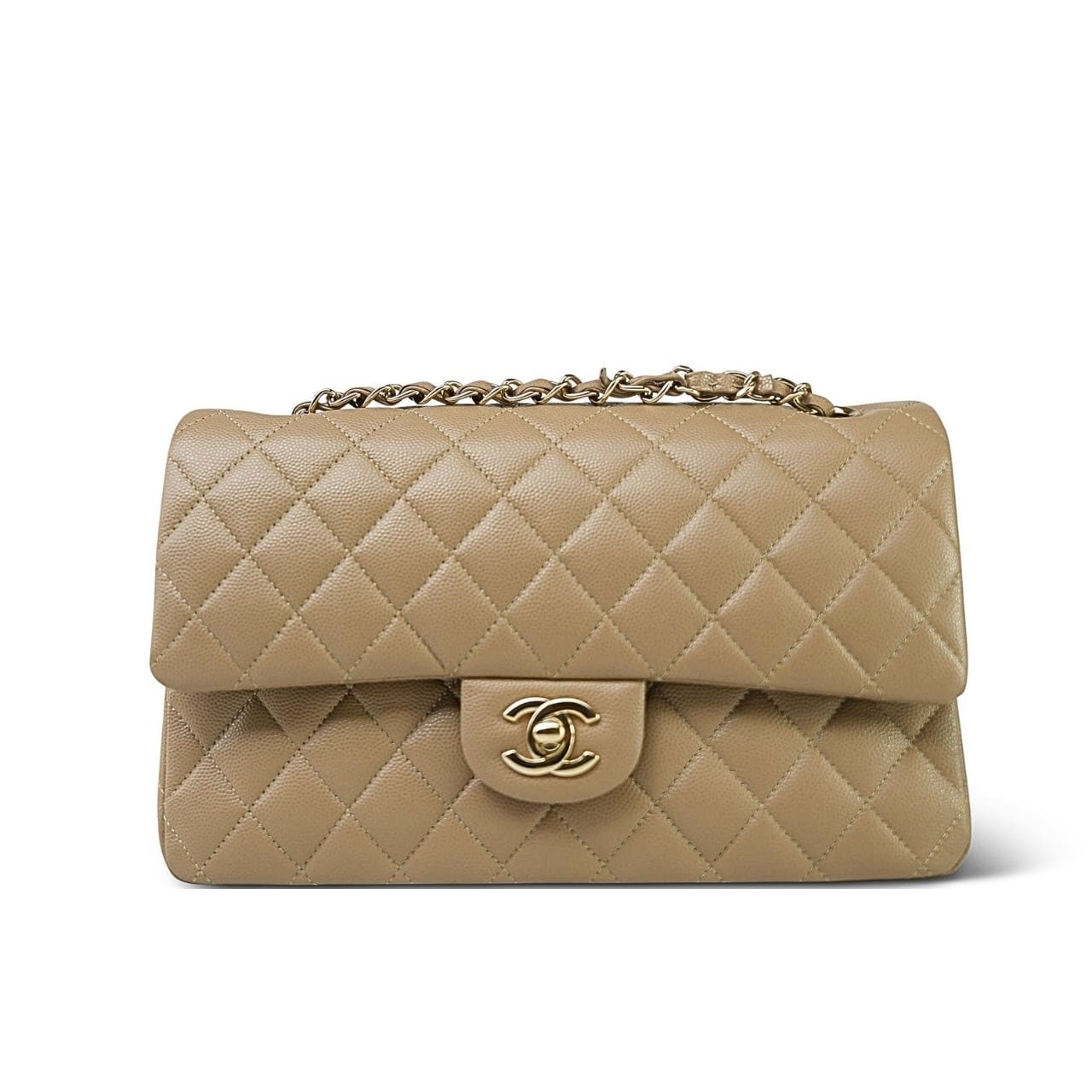 Thumbnail-6-1 Chanel Classic Flap Beige Gold Hardware 33Cm - Image 1