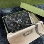Gucci Dionysus Small GG Shoulder Bag Black And Ivory 25Cm 499623 UN3BN 1274 - Image 2
