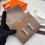 Hermes Constance Slim Wallet Etoupe 12Cm H082060CK18 - Image 5