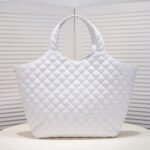 Saint Laurent Icare Maxi Shopping Bag In Quilted White 50Cm 698651AAANG1000 - Image 5