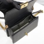 Chanel Boy Medium Handbag Grained And Gold Tone Metal Black 25Cm - Image 7