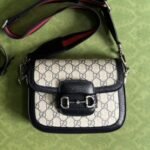 Gucci Horsebit 1955 Mini Bag Beige And Blue 20Cm 658574 96IWN 4076 - Image 2