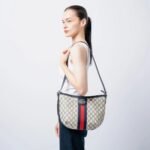 Gucci Ophidia GG Small Shoulder Bag Navy Blue 30Cm 598125 2ZGMN 4076 - Image 7