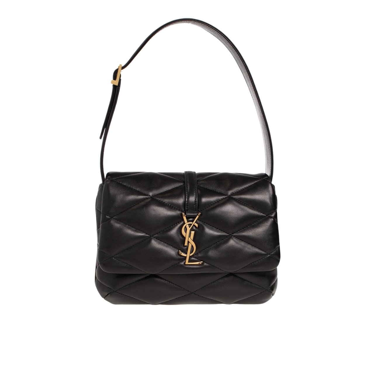 vel-25 Saint Laurent Le 57 Quilted Leather Shoulder Bag Black 21Cm 698567AAAO01000 - Image 1