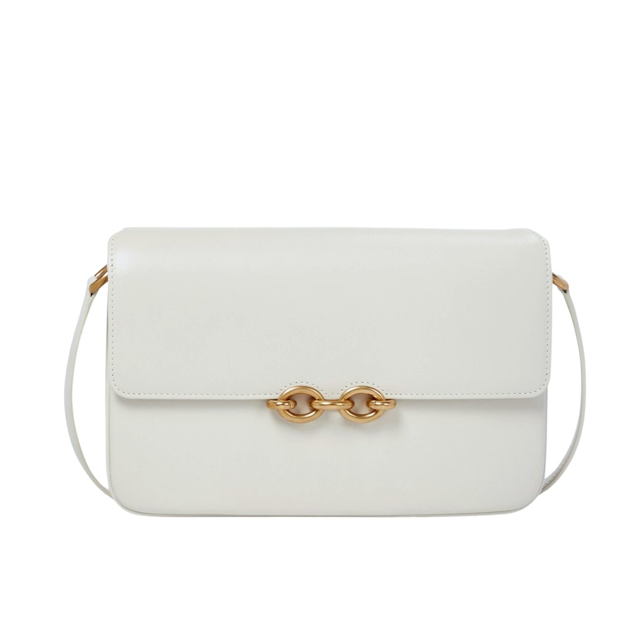 vel-46 Saint Laurent Le Maillon Satchel Smooth Blanc Vintage 24Cm 6497952R20W9207 - Image 1